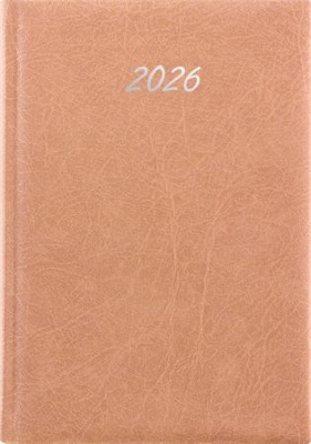 Naptár, tervező, B5, heti, DAYLINER, "Rebel", bézs